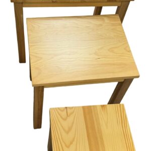 Modern 3-Piece Wooden Nesting Tables Set