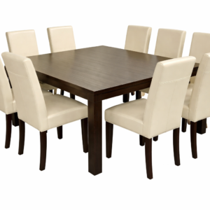 Square Dining Table Set with 8 Chairs
