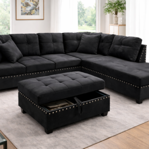 Corner Sofa with Ottoman