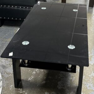 Modern Black Glass Coffee Table